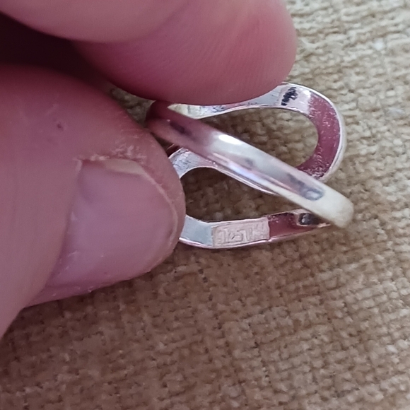 Silver Freeform Swirl Ring - Picture 10 of 11
